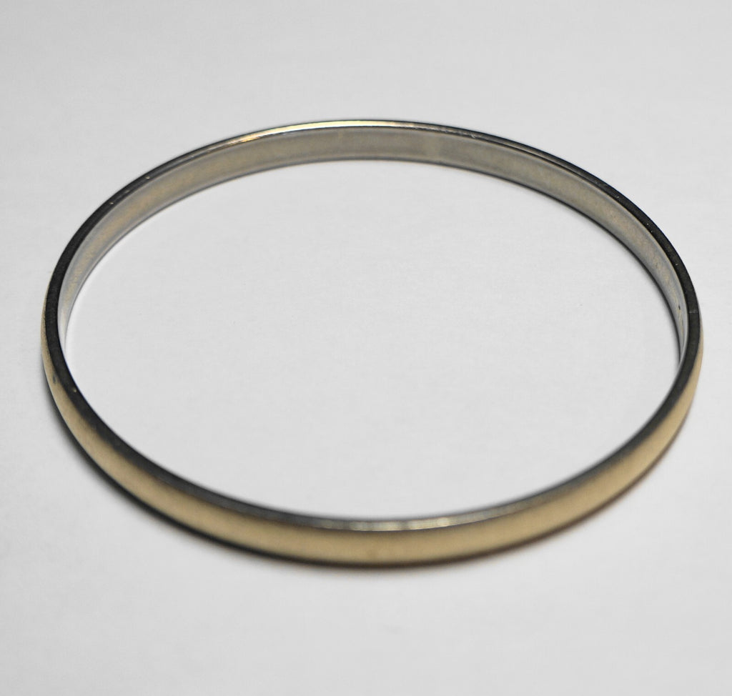 Monet Brushed Gold Tone Narrow Bangle Bracelet