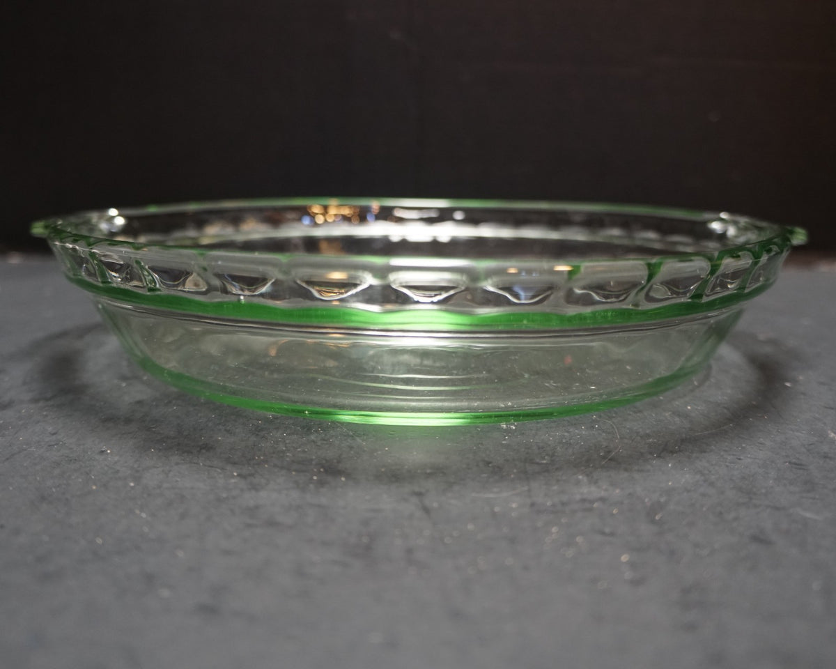 Martha Stewart Green Glass Deep Pie Plate Pan Baking Dish