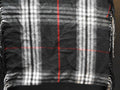 V Fraas Cashmink Black Plaid Infinity Scarf Acrylic Germany