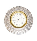 Lead Crystal Golf Ball Desk Clock Paperweight