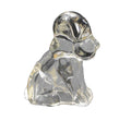 Federal Glass Mopey Dog 1940s Clear Candy Container