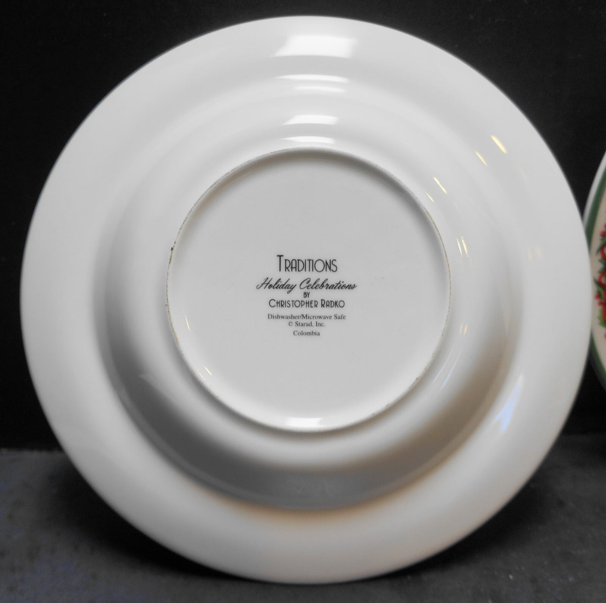 Christopher Radko Holiday Traditions Rim Soup Bowls Pair