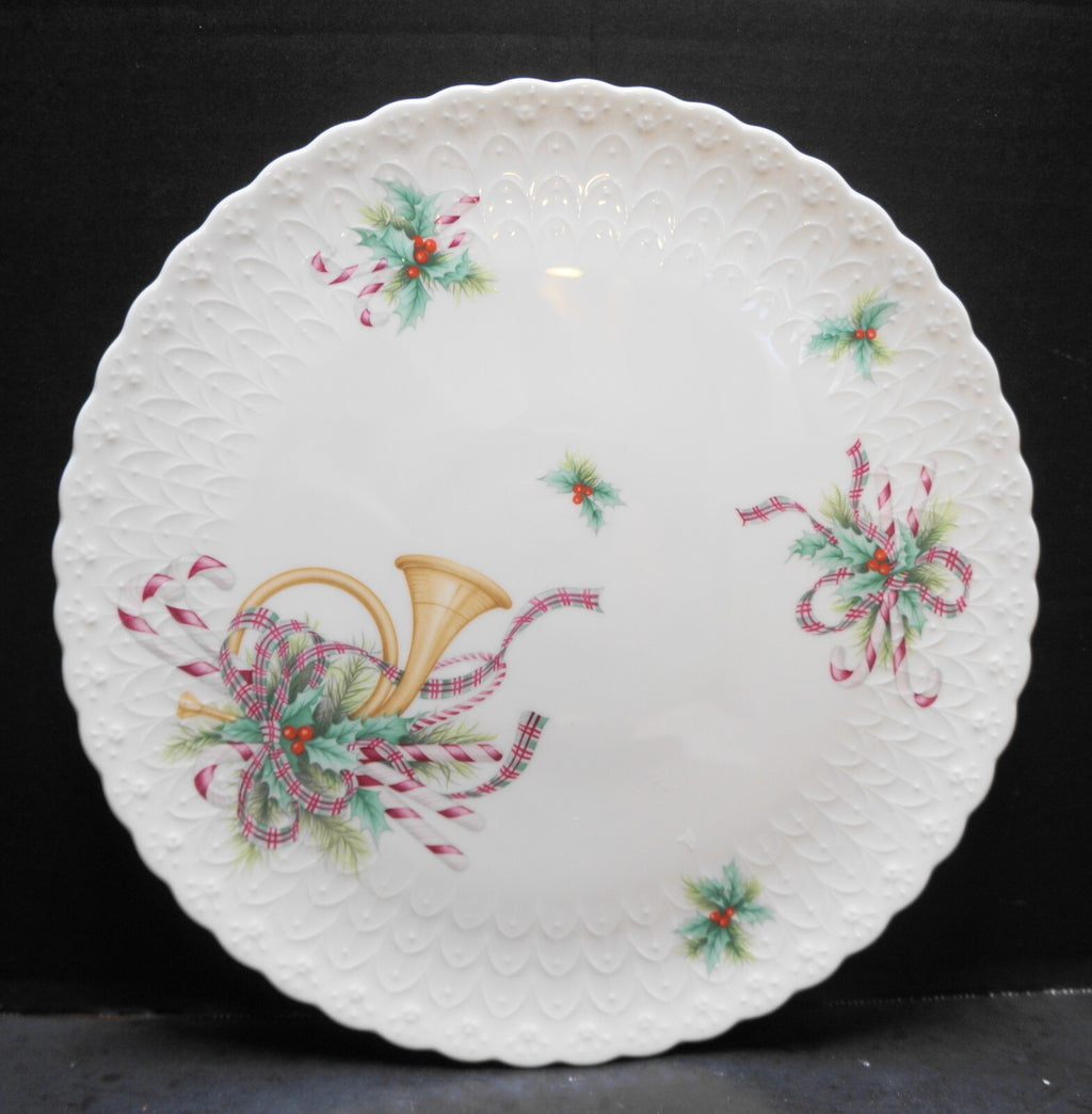 Mikasa Noel Bone China Cake Plate Christmas 11 3/8 IN