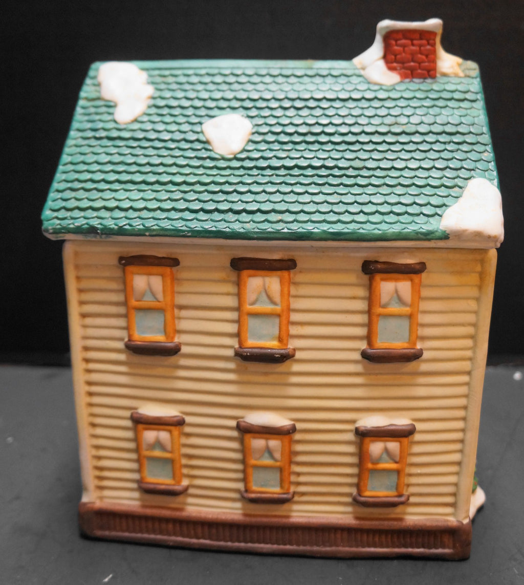 Certified International Cookie Jar Canister Christmas House 1990s