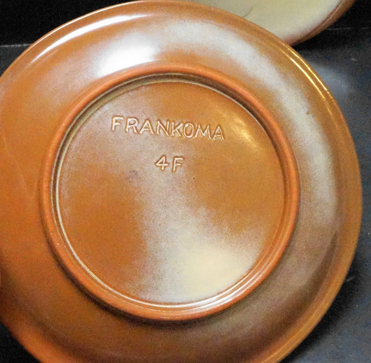 Frankoma Lazybones Brown Satin Dinner Plates Set of 3