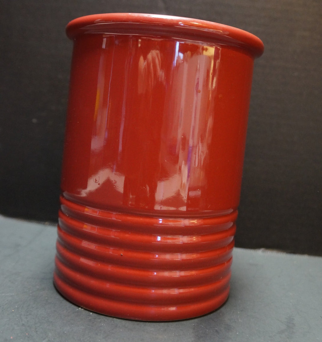 Chantal Dark Red Stoneware Utensil Crock