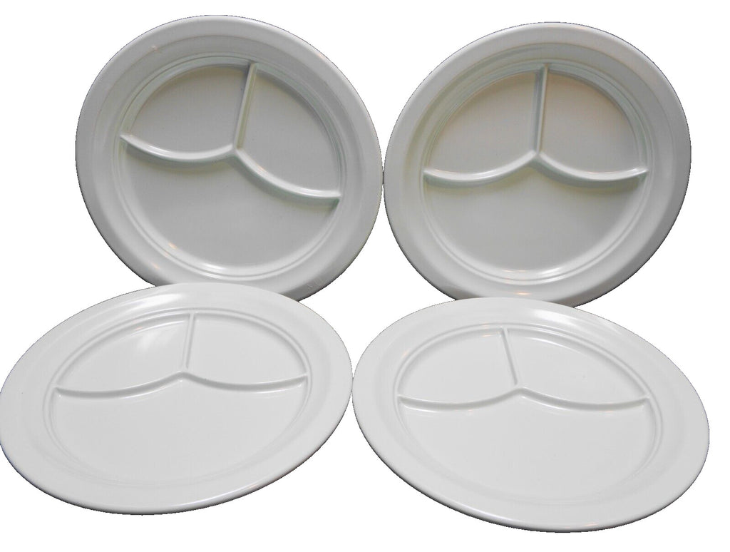 Arrowhead Envoy 100 Mint Green Melamine Divided Dinner Plates Set of 4