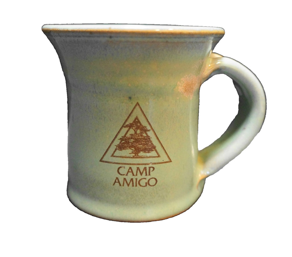 Dick Lehman Pottery Goshen Camp Amigo Green Glazed Mug
