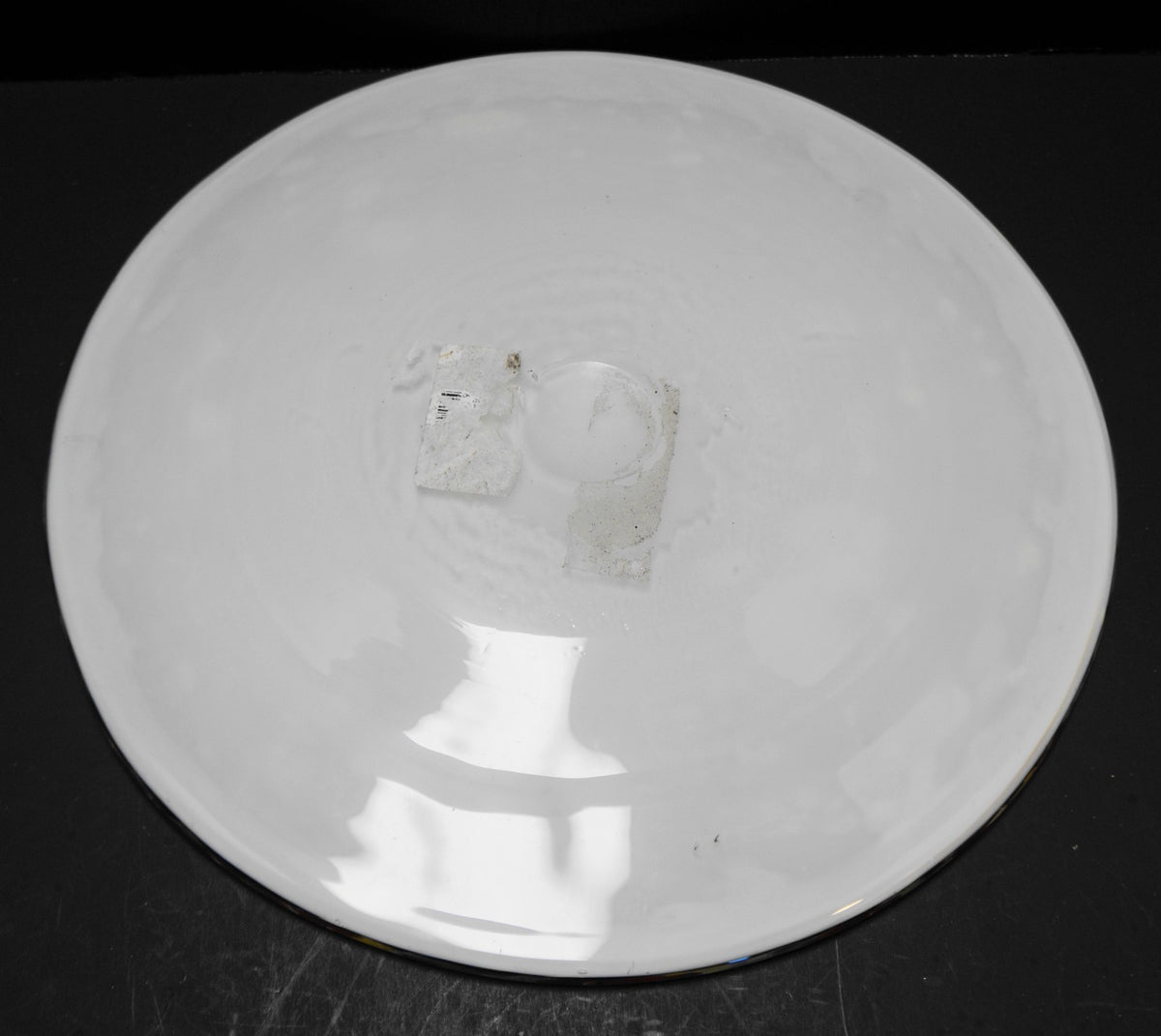 Confetti Spatter Art Glass Round Tray Platter Plate 12"