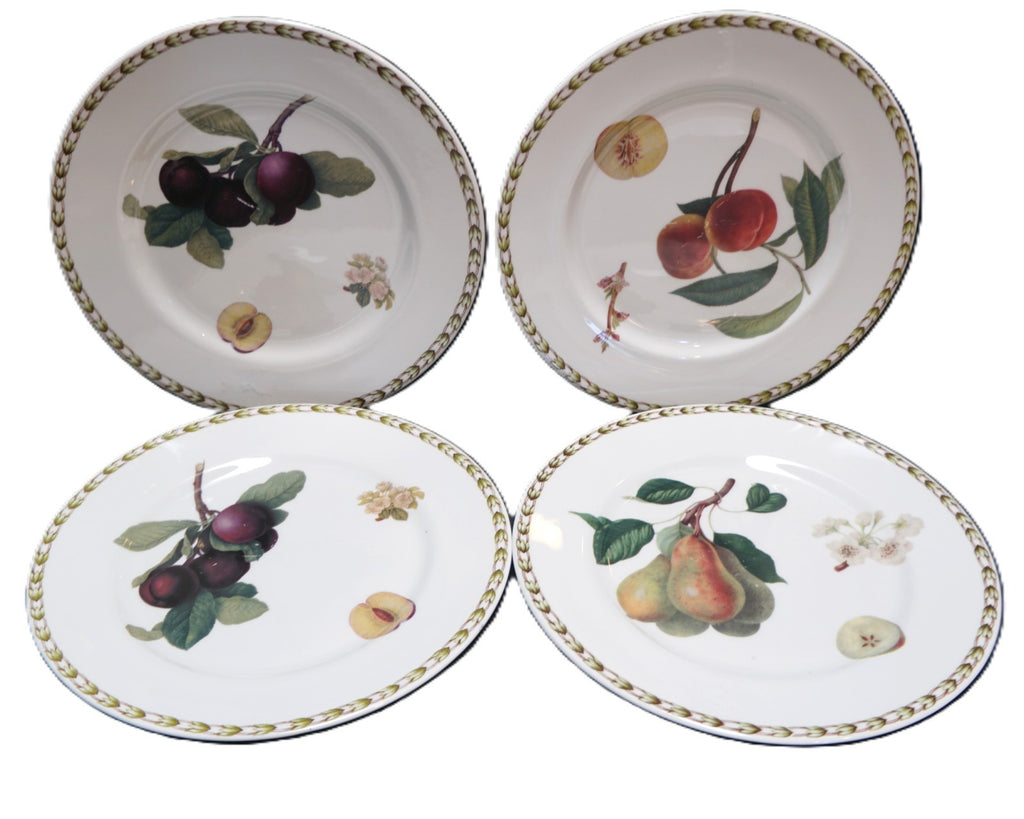 Queens Hooker Fruit Salad Dessert Plates Set of 4