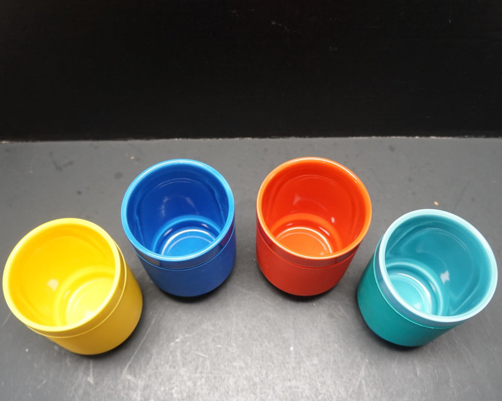 Lego X Target 2021 Stoneware Tumblers Set of 4 Yellow Green Blue Red 10 Oz