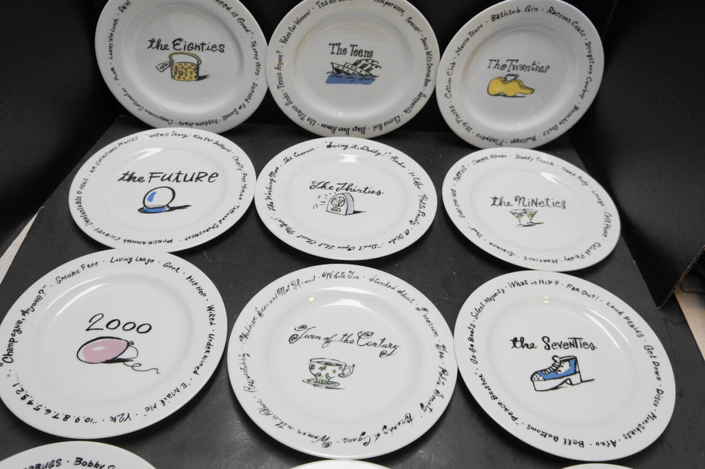 Pottery Barn Millenium The Decades Salad Plates Set of 12