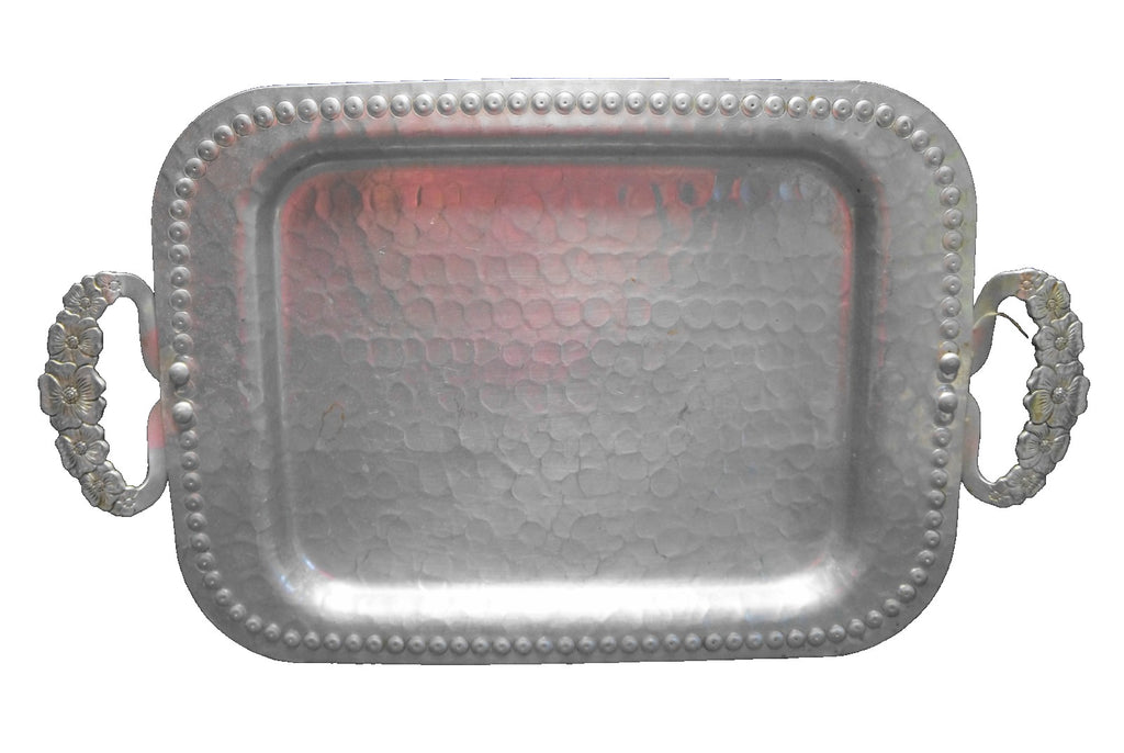 Continental Silverlook Brilliantone Wild Rose Rectangle Tray