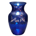 Indiana Glass Illusions Optic Swirl Cobalt Blue Vase 8 IN