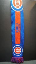 SOLD Chicago Cubs Forever Collectibles Big Logo Knit Muffler Scarf Royal Blue Red