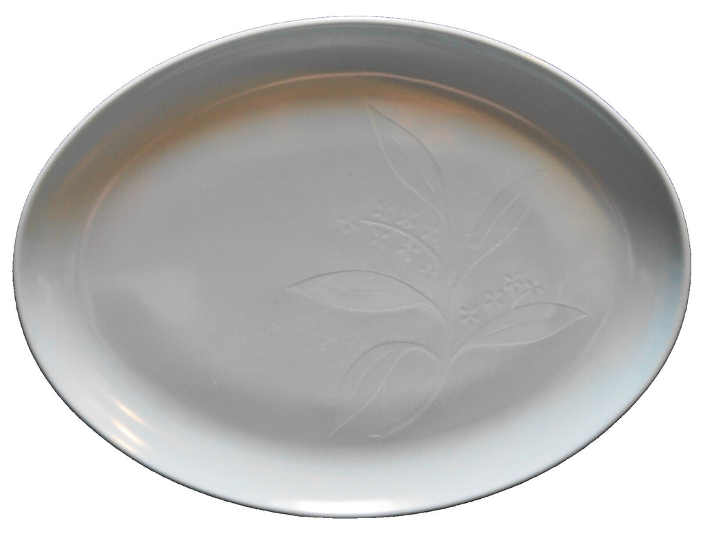 Desert Flower International Melmac Melamine Aqua Turquoise Blue Oval Platter