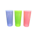 Tupperware Bright Pastel Tumblers Set of 3 16 oz 5107-D No Lids