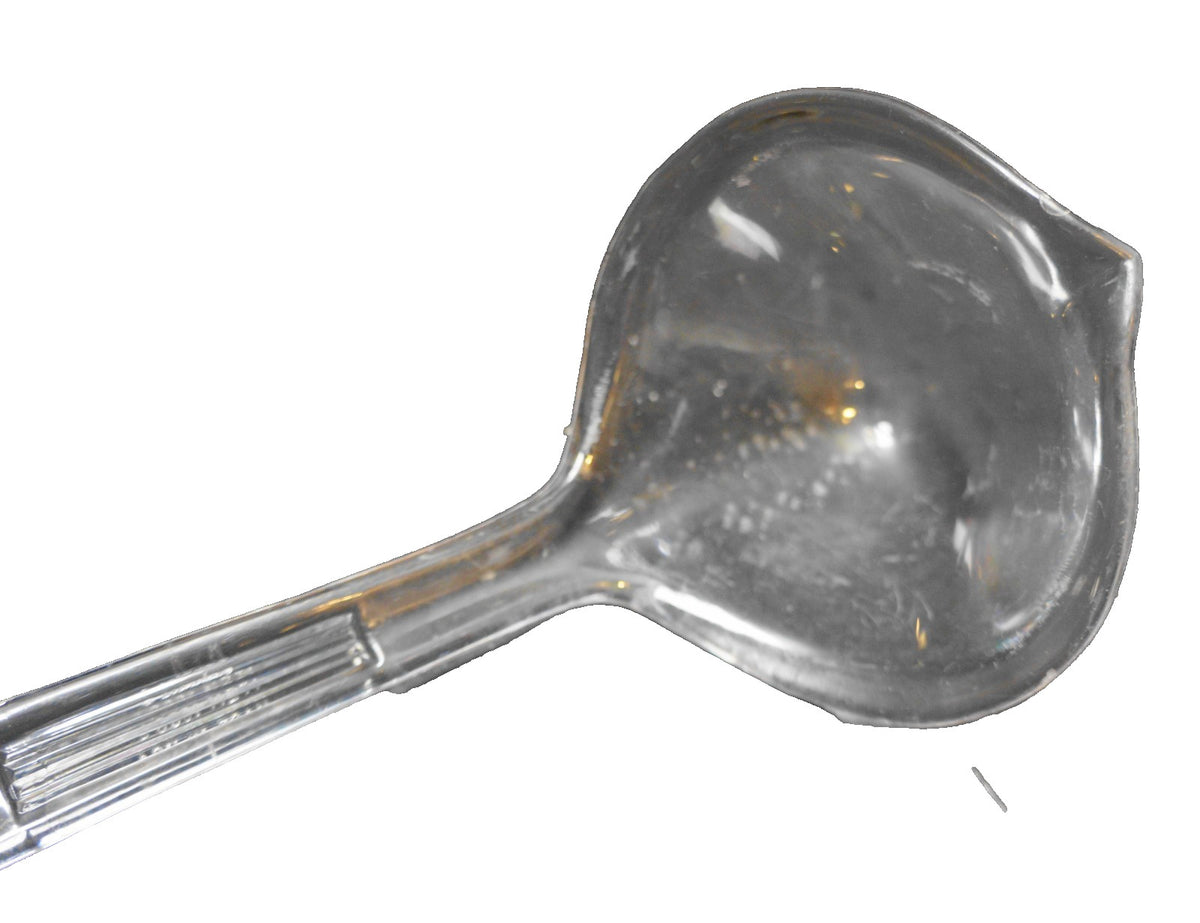 Regaline Clear Acrylic Plastic Punch Ladle Embossed Flowers