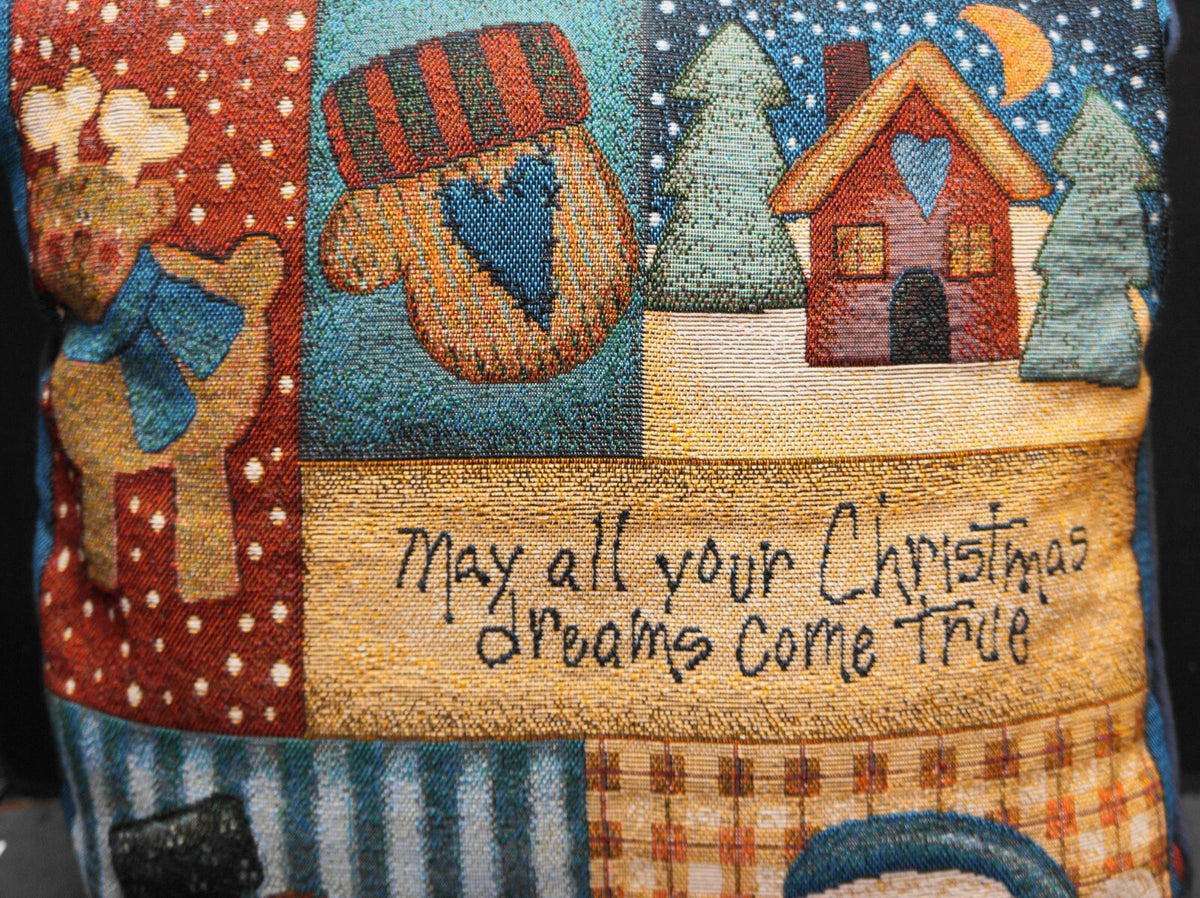 May All Your Christmas Dreams Come True Tapestry Pillows Pair