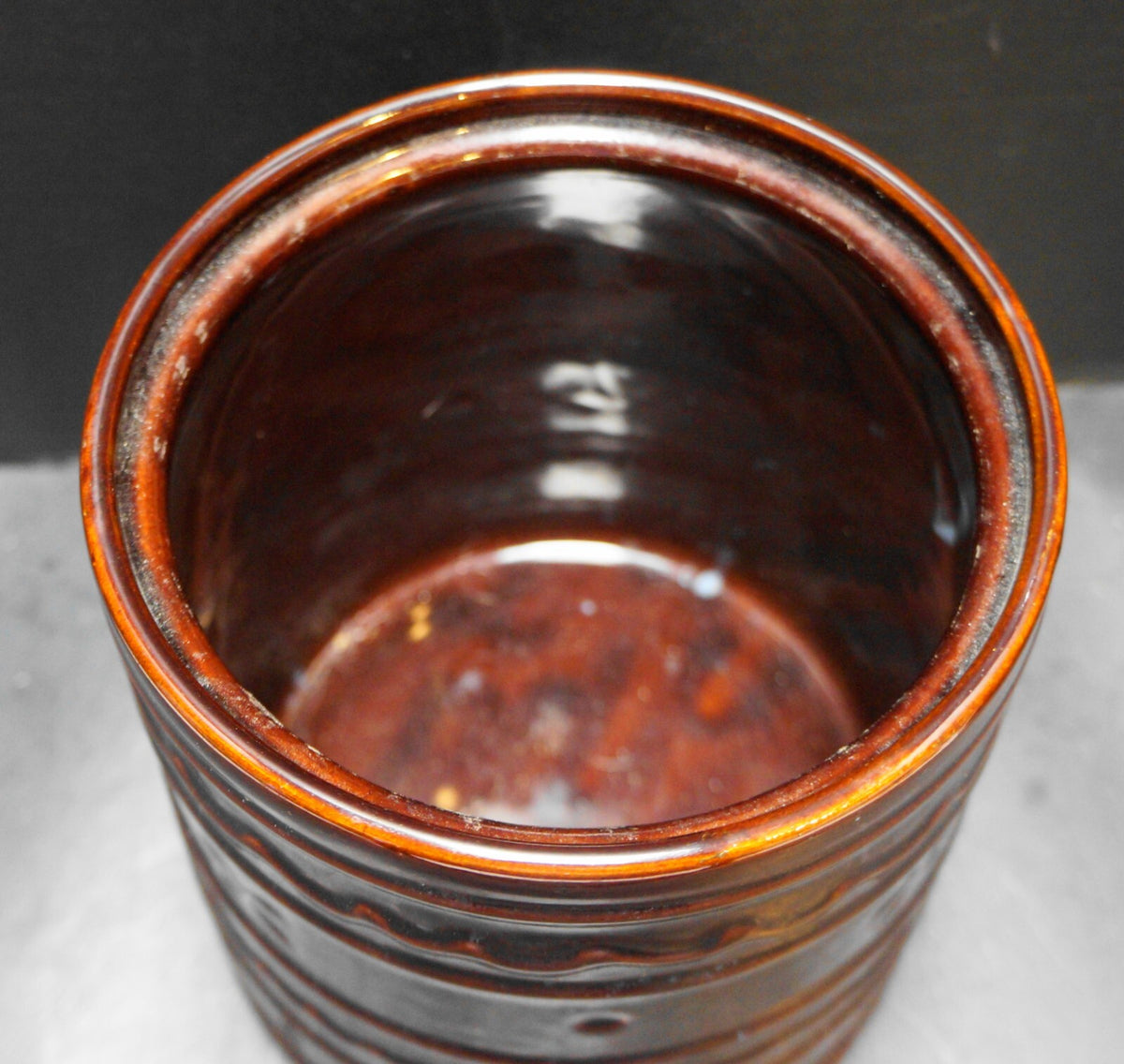 Marcrest Stoneware Brown Daisy Dot Cookies Cookie Jar
