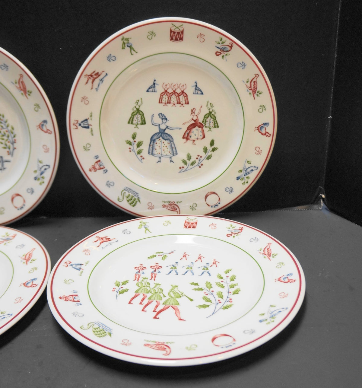 Johnson Brothers Twelve Days of Christmas Salad Plates Set of 4