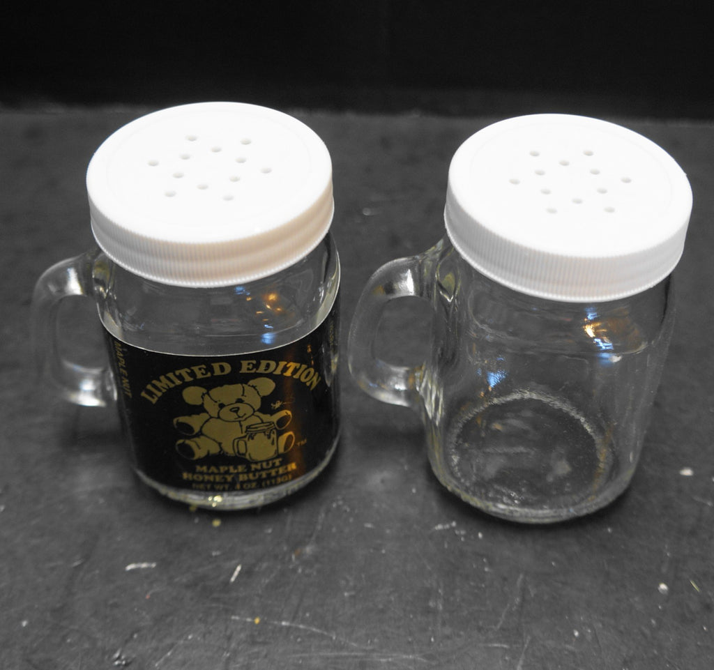 Golden Harvest Salt Pepper Shakers White Lids