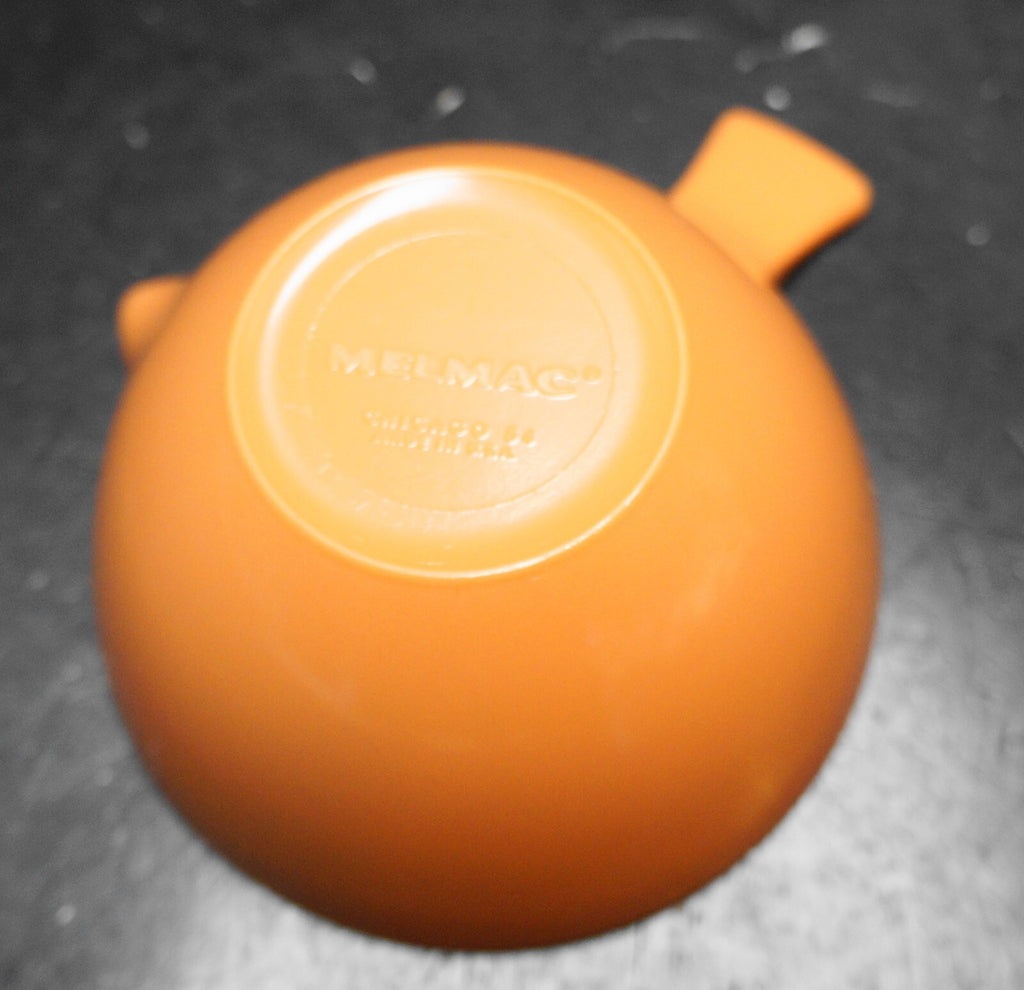 Orange Melmac Small Gravy Boat or Creamer Made in Chicago