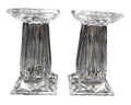 Partylite Quad Prism Square Pedestal Candle Holder Vase Reversible 7 IN