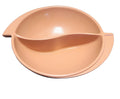 Boonton Mauve Wing Divided Round Serving Bowl Melamine