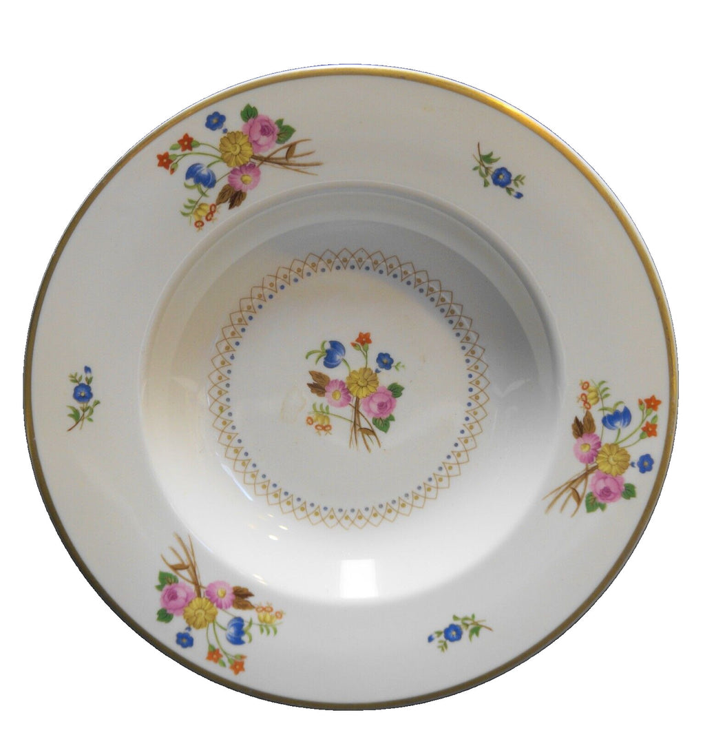 Syracuse Old Ivory Coventry Rimmed Soup Bowl Floral