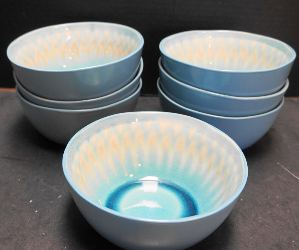 Baum Shibori Soup Cereal Bowls Set of 7