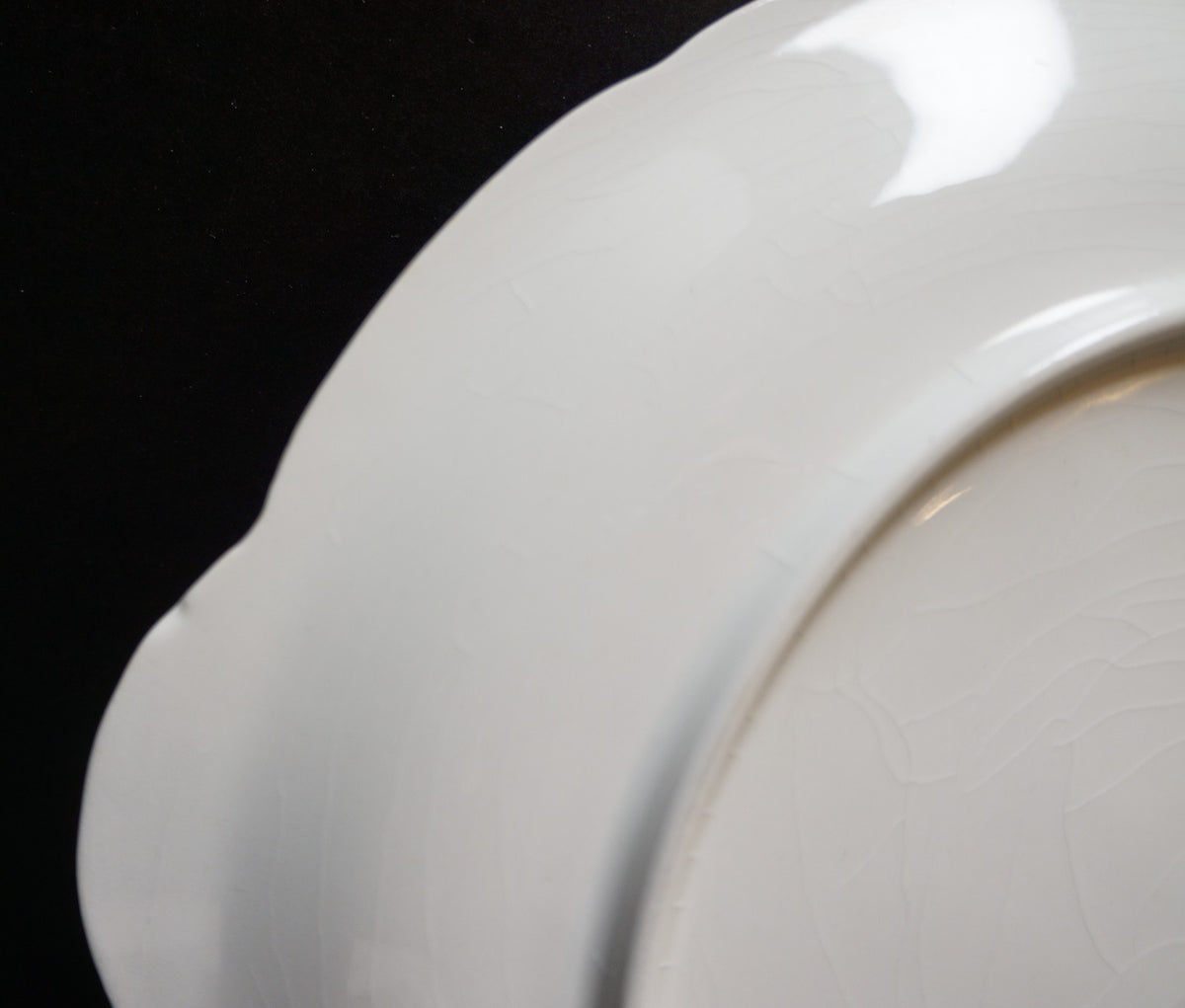 Lustreware Trim Pansy Pansies Decal Decorated Tab Handled Cake Plate