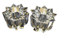 Mikasa Crystal Comet Candle Holders Pair Made in Austria Star Shape