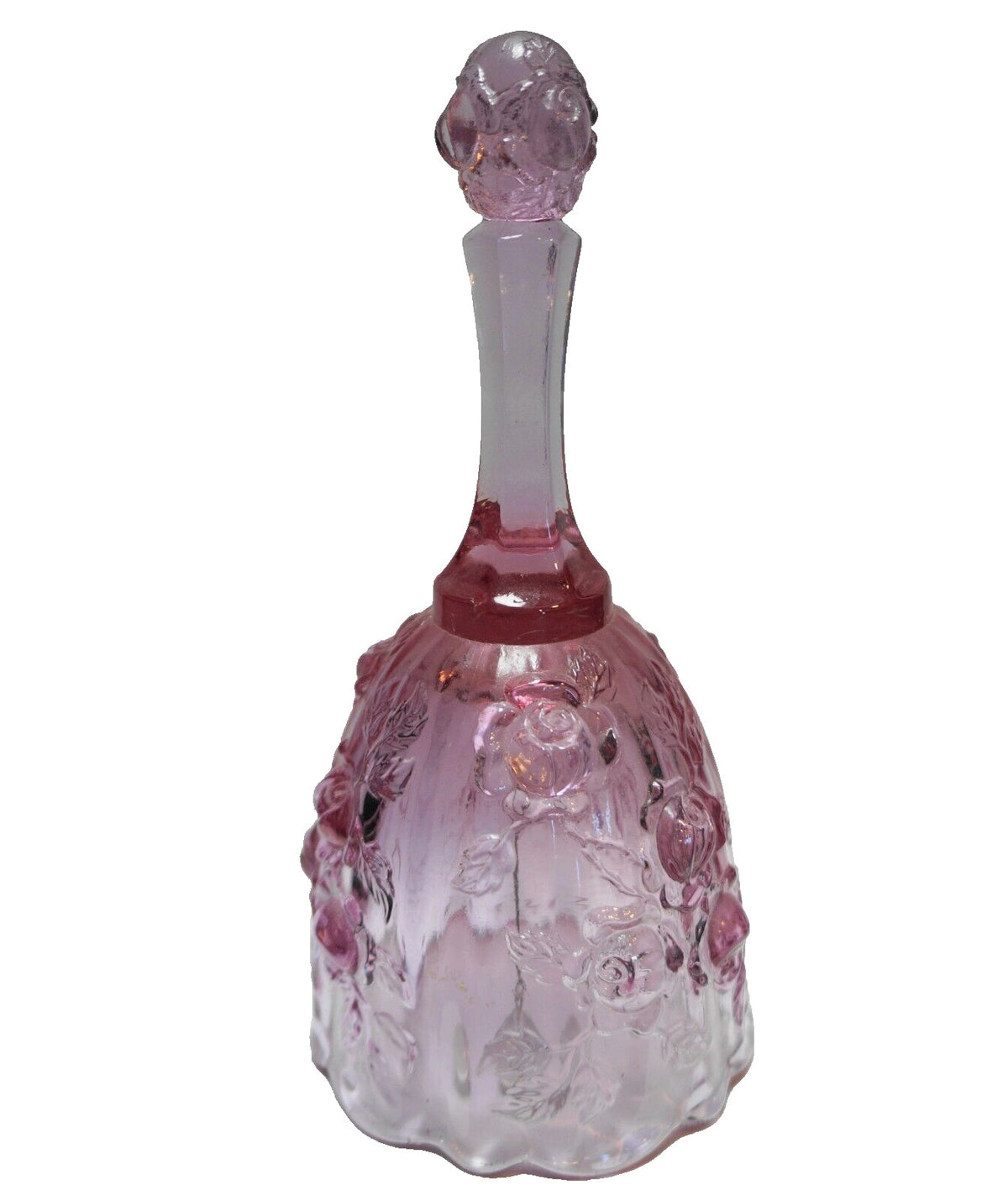 Fenton Colonial Pink Dusty Rose Bell Scalloped Rim