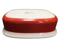 Corning Etch Brick Red 9" Square Baker No Lid