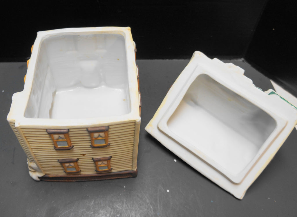 Certified International Cookie Jar Canister Christmas House 1990s