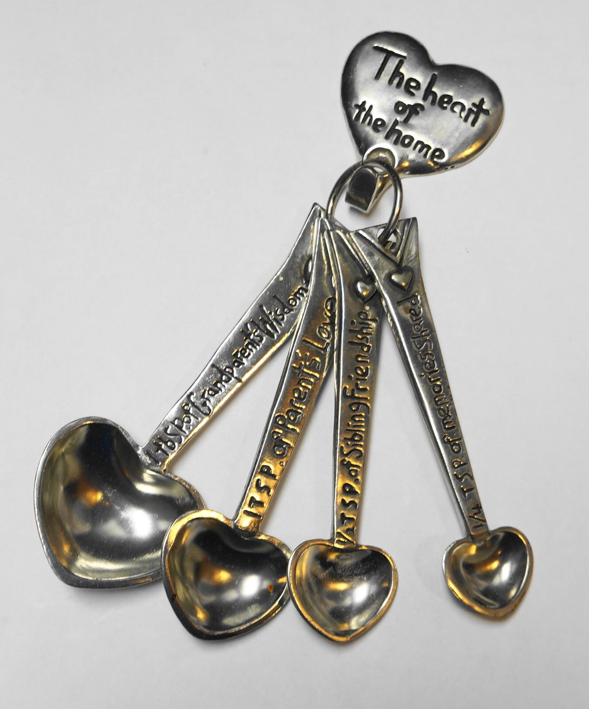 Metal Morphosis Heart of the Home Pewter Measuring Spoons Set