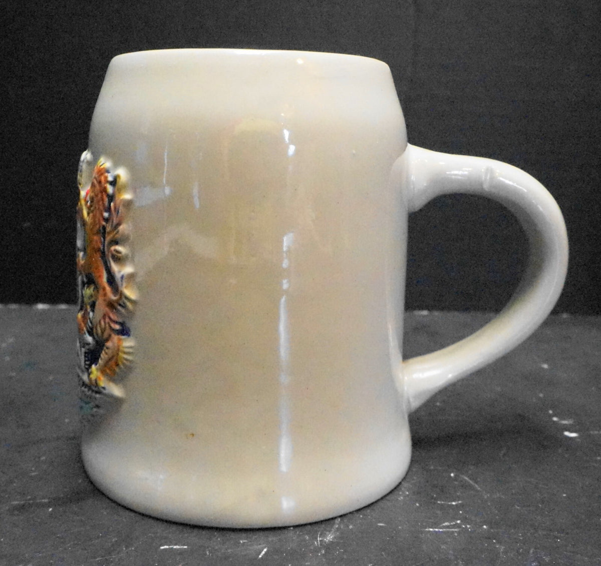 Bayern Embossed Coat of Arms Stein Beyer W. Germany Hand Painted