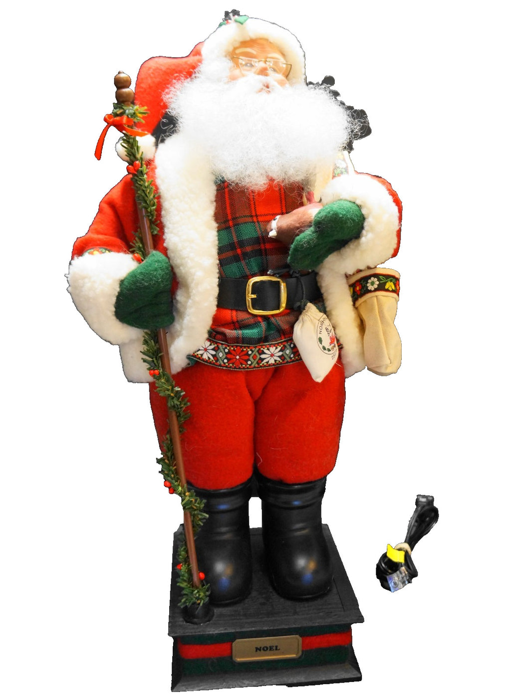 Holiday Creations Santa Musical Figurine 24" Noel 1993