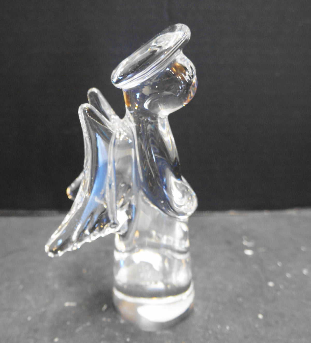 Toscany Lead Crystal Angel Figurine 7 IN Japan