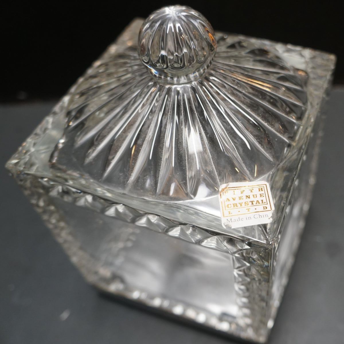 Fifth Avenue Crystal Turning Spinning Photo Cube