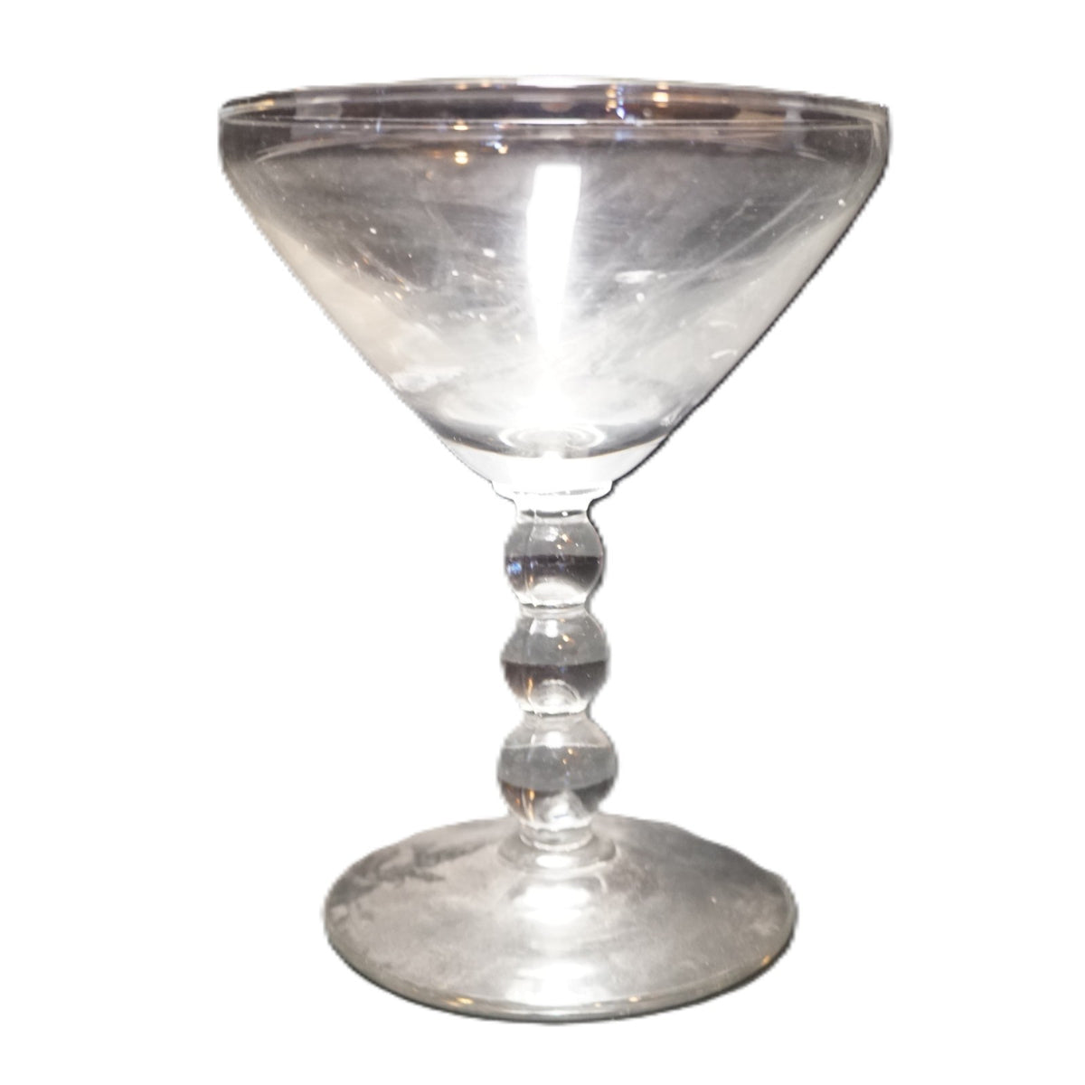 Libbey Knob Hill Stacked Ball Stem Champagne Tall Sherbet