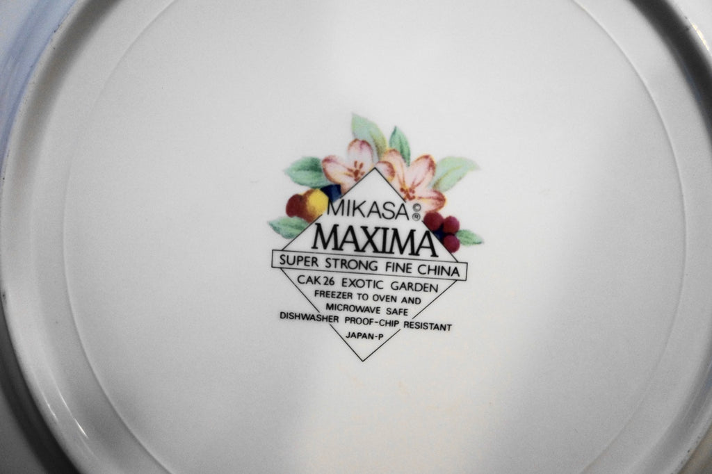 Mikasa Exotic Garden Dinner Plates Set of 4