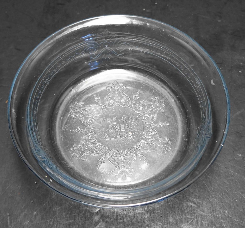 Fire King Philbe Sapphire Blue Individual Pie Plate 4 3/8 IN