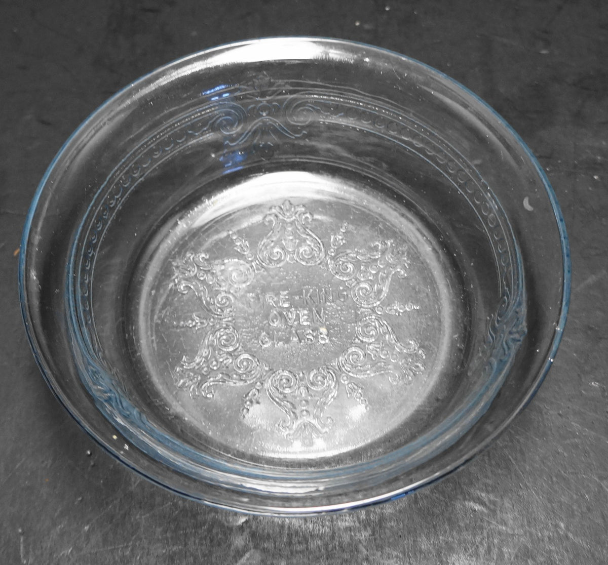 Fire King Philbe Sapphire Blue Individual Pie Plate 4 3/8 IN