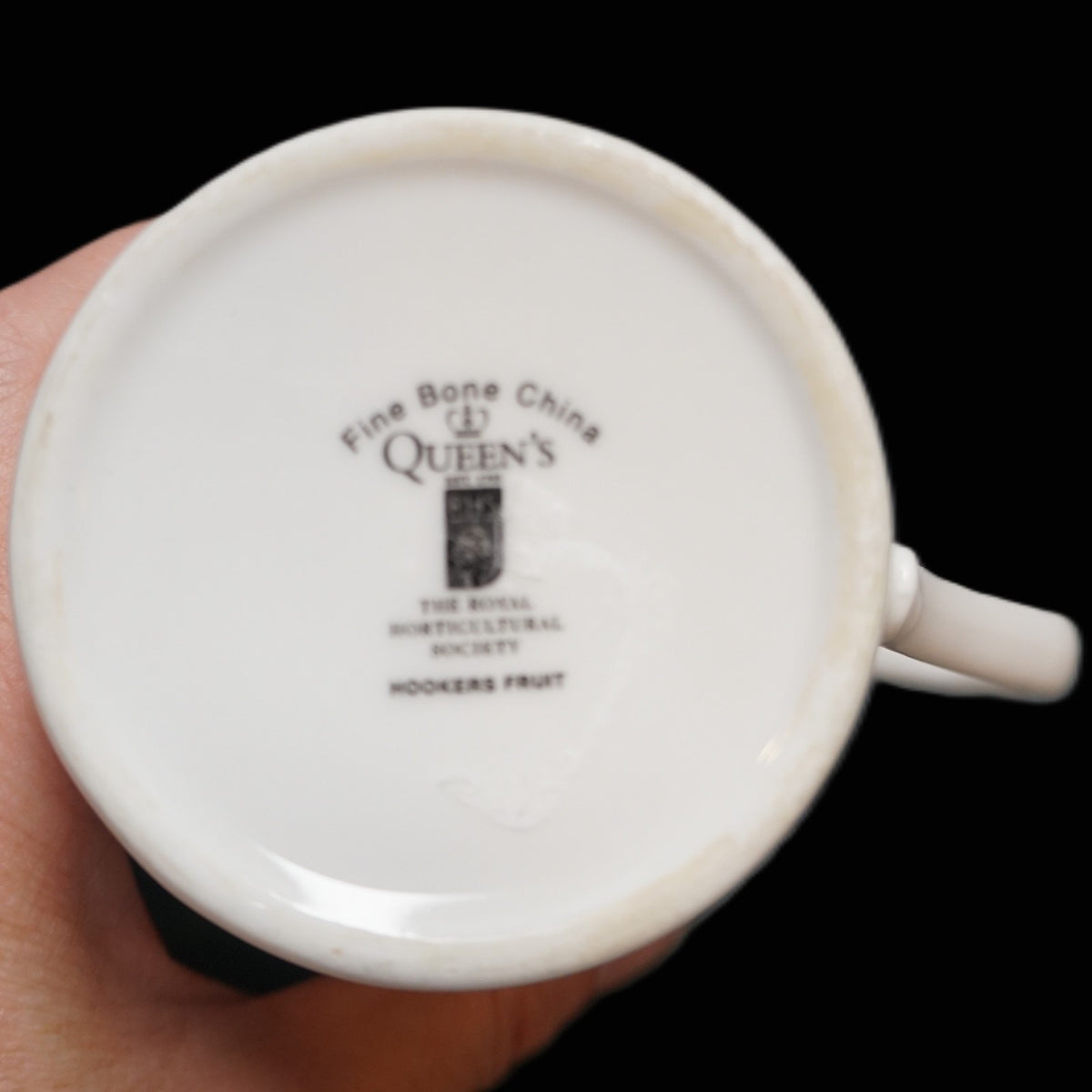 Queen's Hookers Fruit Fine China India Mugs Pair