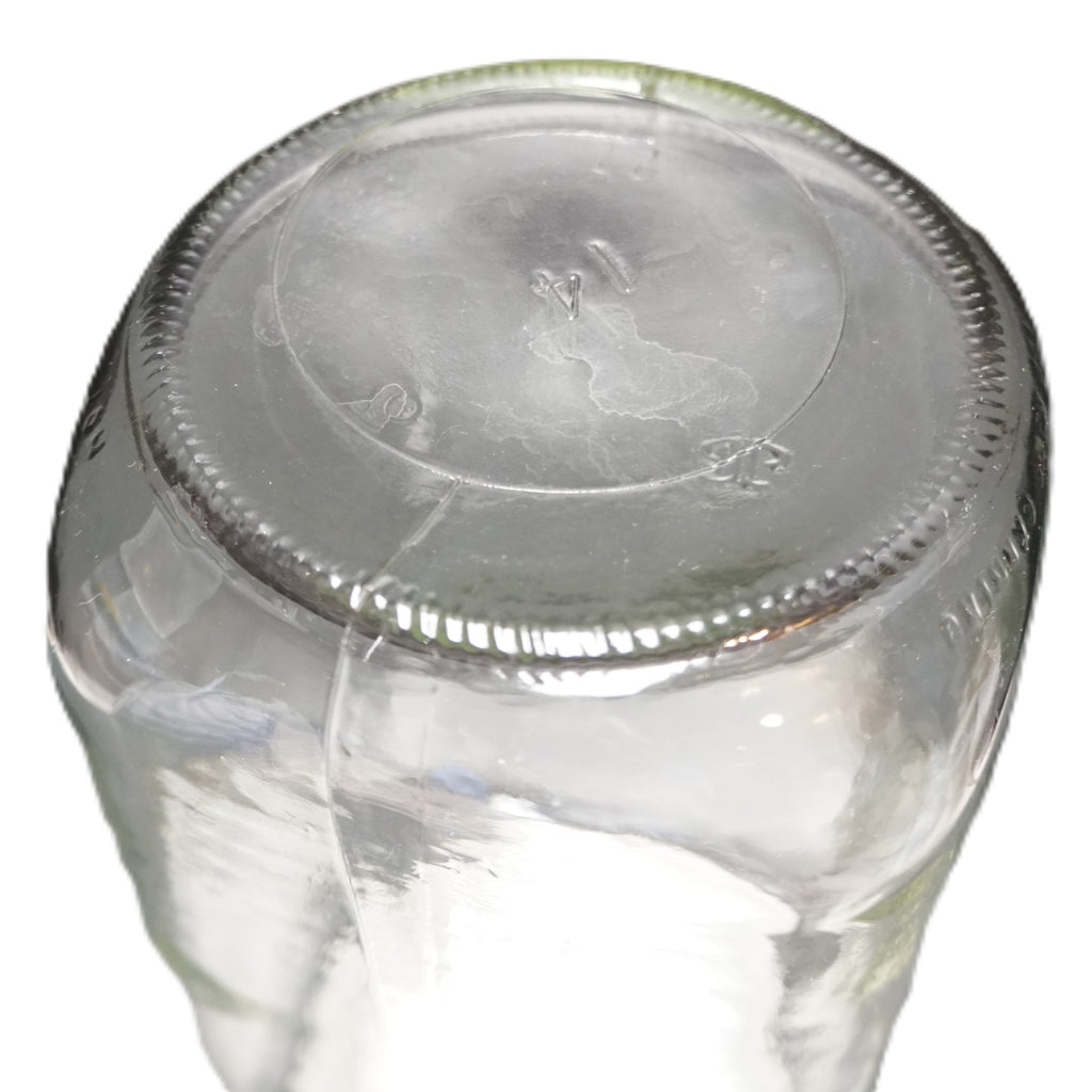 Golden Harvest Clear Glass Canister 2L 2 Qt White Lid 9 IN