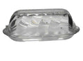 Anchor Hocking Victoria Clear Optic Swirl Butter Dish