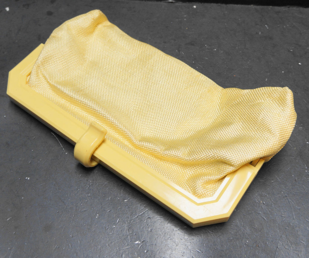 Vintage Blonde Straw Clutch Lucite Frame Hong Kong