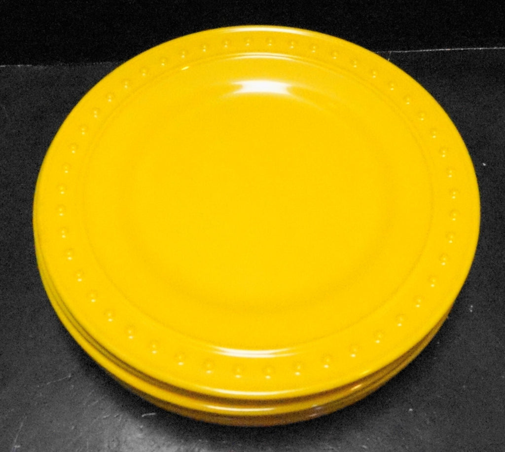 Home Expressions JC Penney Yellow Melamine Salad Plates Set of 6